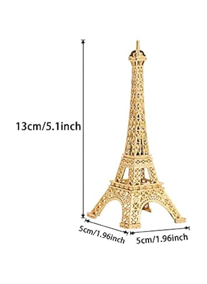 Eiffel Tower Statue Decor, Mini Metal Eiffel Tower Model Figurine, French Eiffel Tower Decoration for Souvenirs, Cake Table Decor, Gifts, Party, Home Decoration