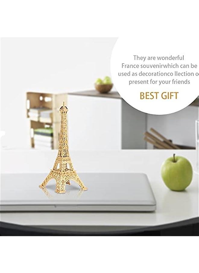 Eiffel Tower Statue Decor, Mini Metal Eiffel Tower Model Figurine, French Eiffel Tower Decoration for Souvenirs, Cake Table Decor, Gifts, Party, Home Decoration