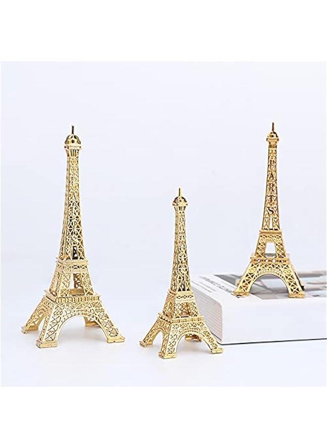 Eiffel Tower Statue Decor, Mini Metal Eiffel Tower Model Figurine, French Eiffel Tower Decoration for Souvenirs, Cake Table Decor, Gifts, Party, Home Decoration