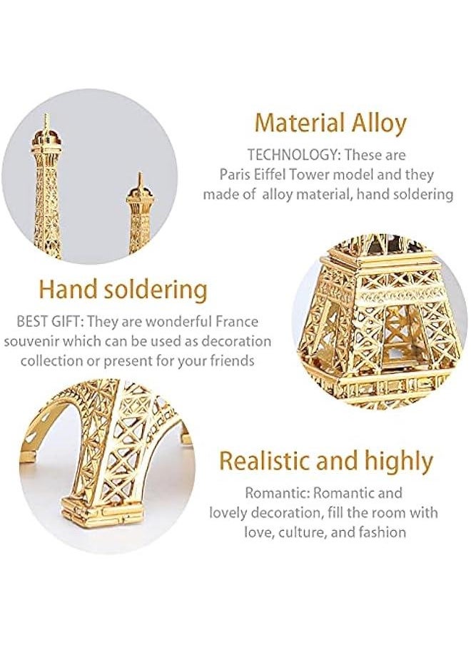 Eiffel Tower Statue Decor, Mini Metal Eiffel Tower Model Figurine, French Eiffel Tower Decoration for Souvenirs, Cake Table Decor, Gifts, Party, Home Decoration