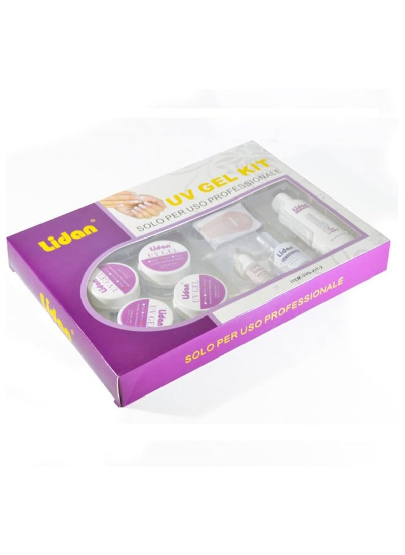 Professional nail reconstruction kit uv gel nail art primer complete kit lidan