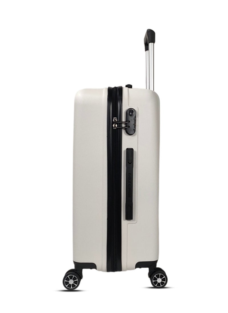 VENTURE ABS HARD TROLLEY 20 inch WHITE