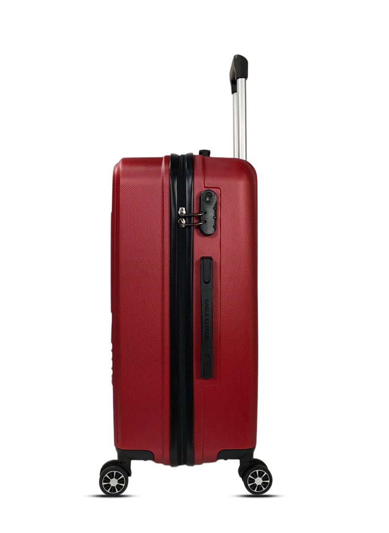 SUPERIOR ABS HARD TROLLEY 24 inch BURGUNDY