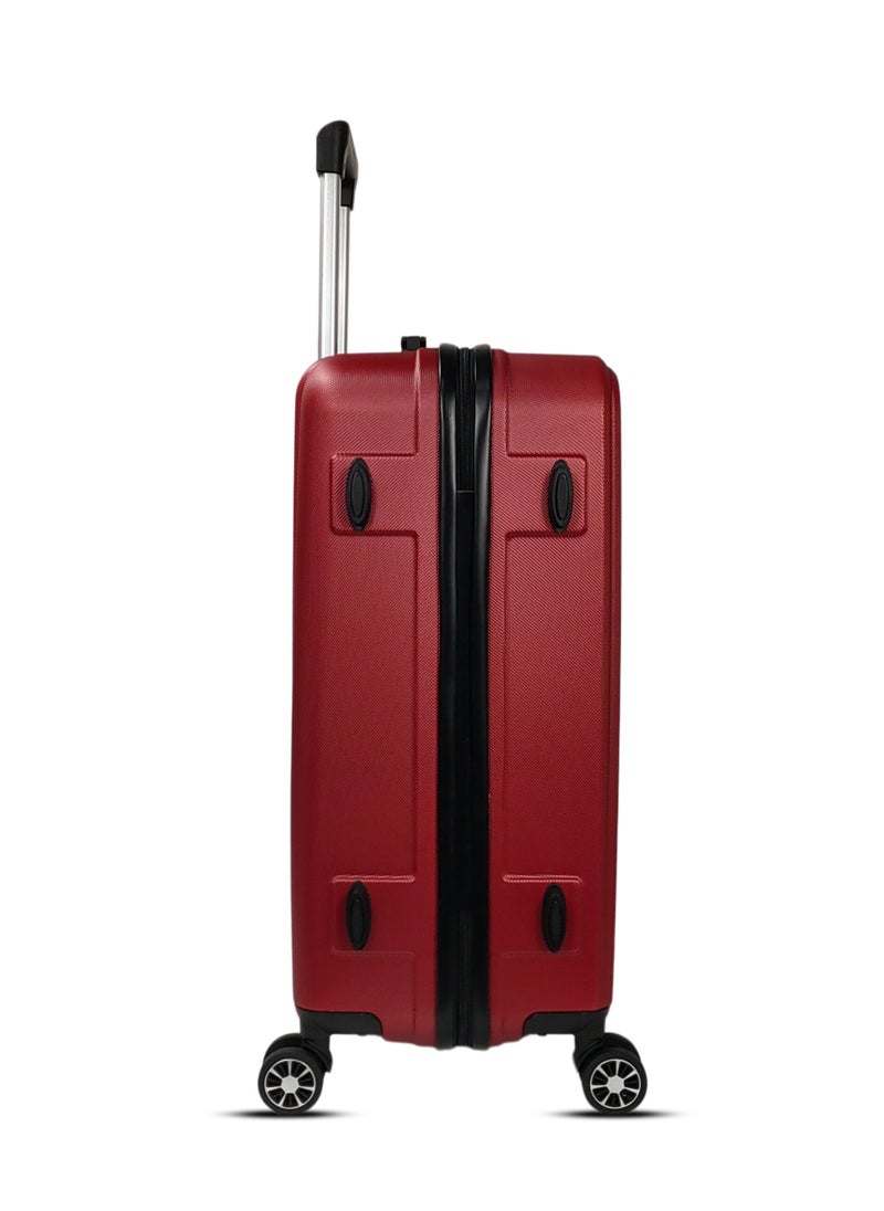 SUPERIOR ABS HARD TROLLEY 24 inch BURGUNDY