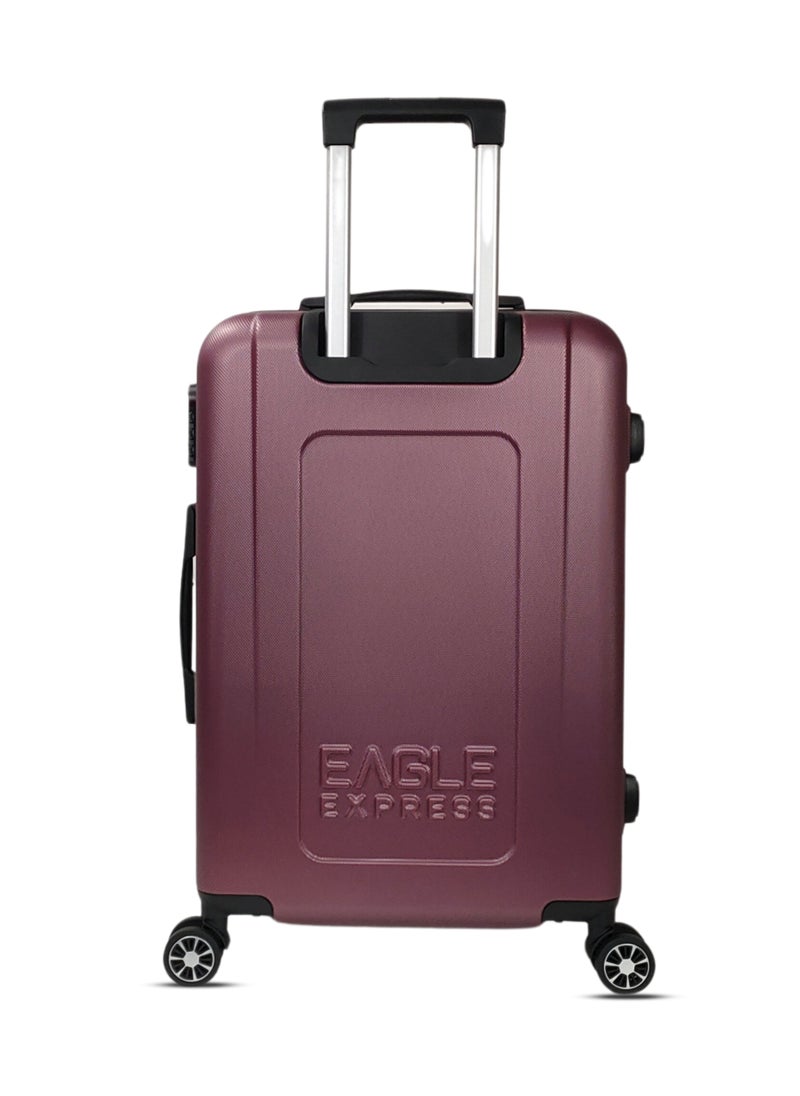 VENTURE ABS HARD TROLLEY 20 inch PURPLISH RED