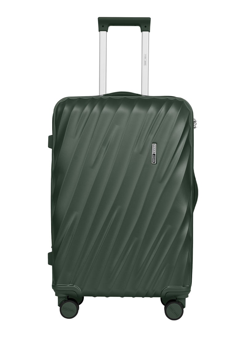 Swirl Series ABS Luggage Trolley Set 3 Pcs - Green