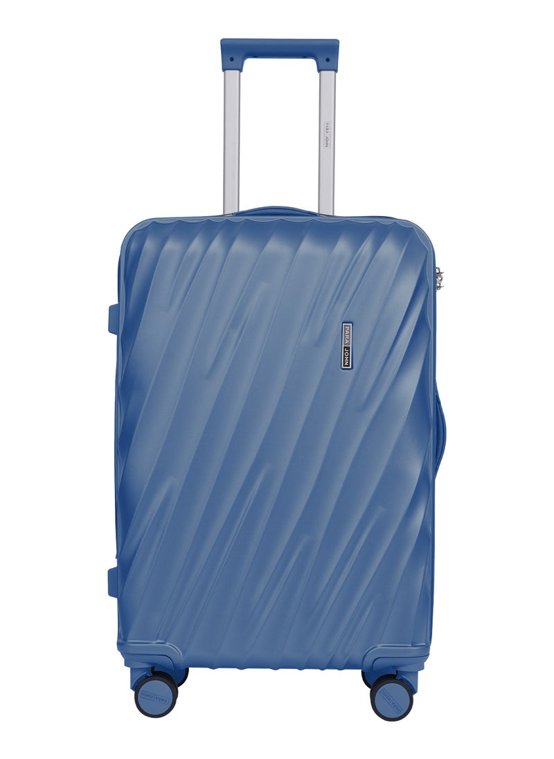 Swirl Series ABS Luggage Trolley Set 3 Pcs -Blue