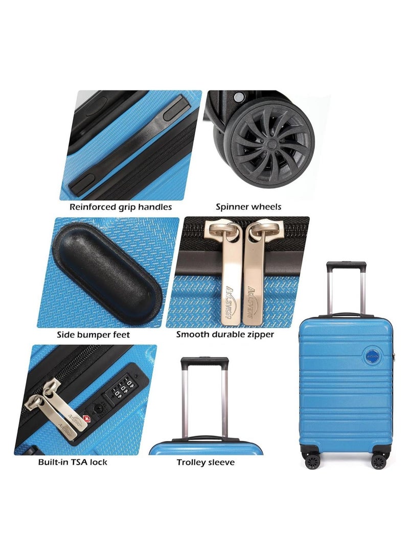 Luggage 4 Piece set Large Travel Luggage Hard Shell Suitcase Sets, TSA Locks luggage Sets with Spinner Wheels 16