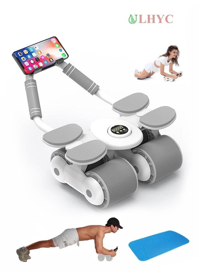 Abdominal Roller with Temporary Elbow Brace and Mobile Phone Holder