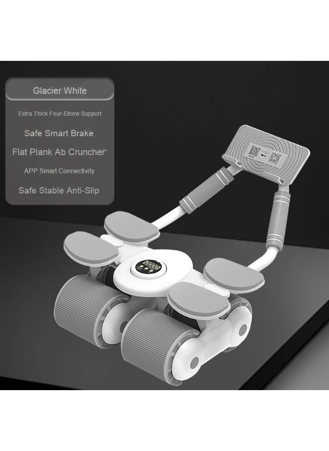 Abdominal Roller with Temporary Elbow Brace and Mobile Phone Holder