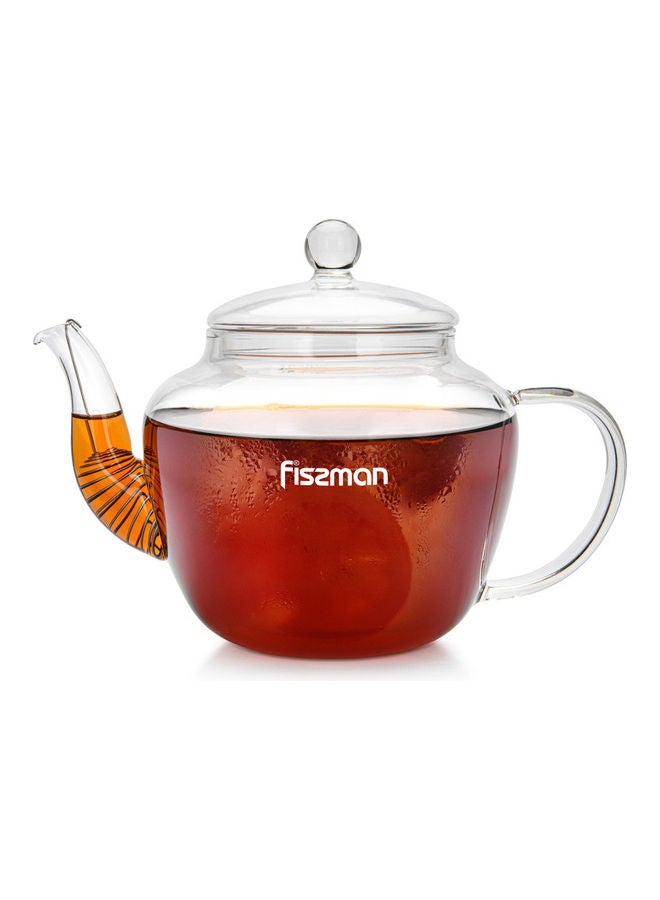 Glass Teapot With Removable Infuser Clear 1000ml