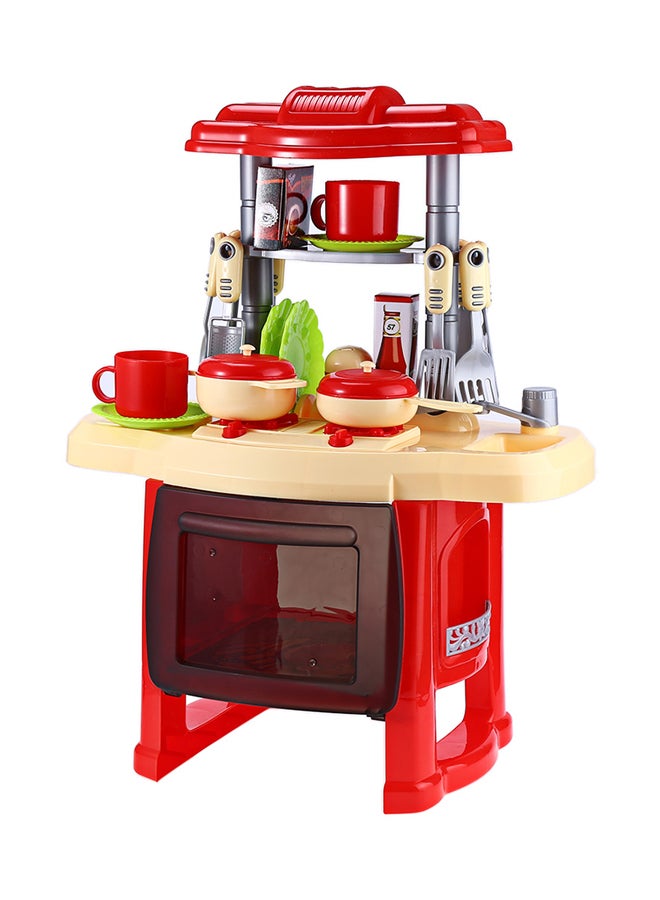 Kitchen Cooking Toy Set With Light And Sound Effect