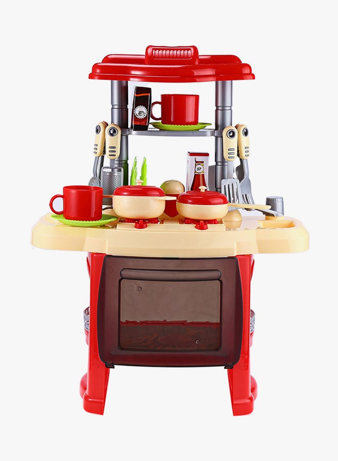 Kitchen Cooking Toy Set With Light And Sound Effect