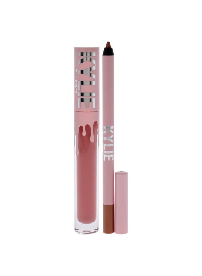 Matte Lip Kit - 808 Kylie For Women - 2 Pc 0.10Oz Matte Liquid Lipstick, 0.03Oz Lip Liner