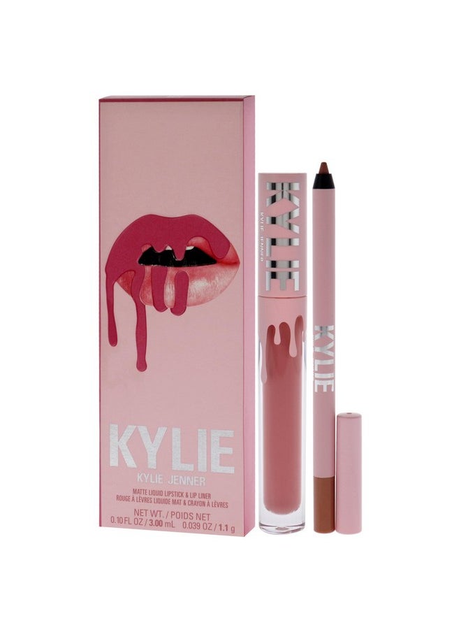 Matte Lip Kit - 808 Kylie For Women - 2 Pc 0.10Oz Matte Liquid Lipstick, 0.03Oz Lip Liner