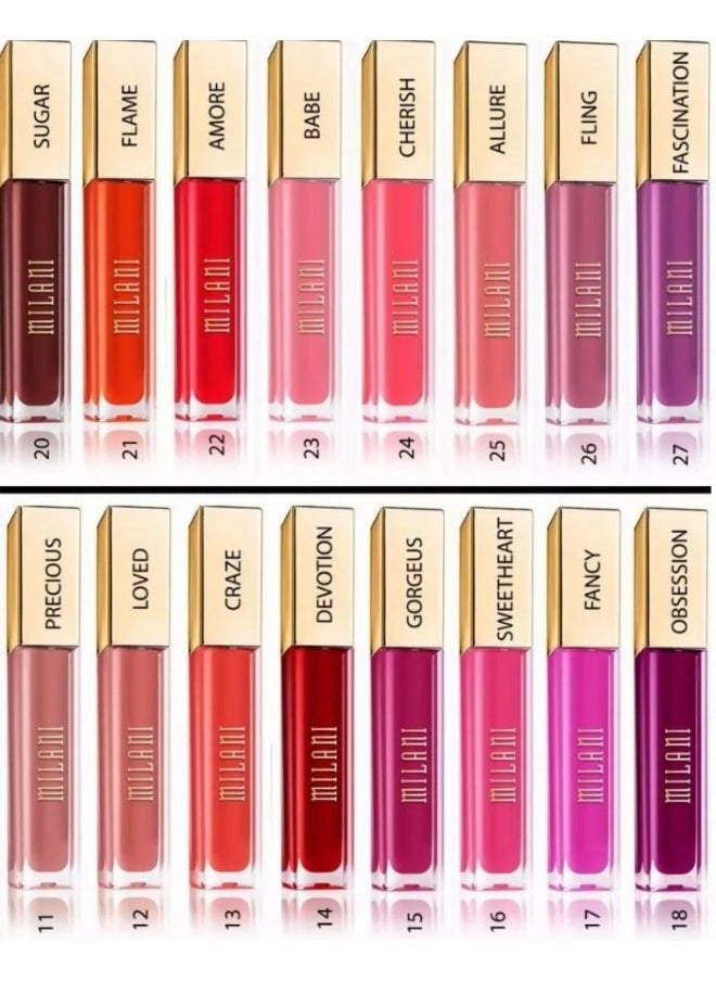 Milani Amore Matte Lip Crème, Shade 41 Fabulous, 6g - Long-Lasting, Full Coverage Matte Liquid Lipstick