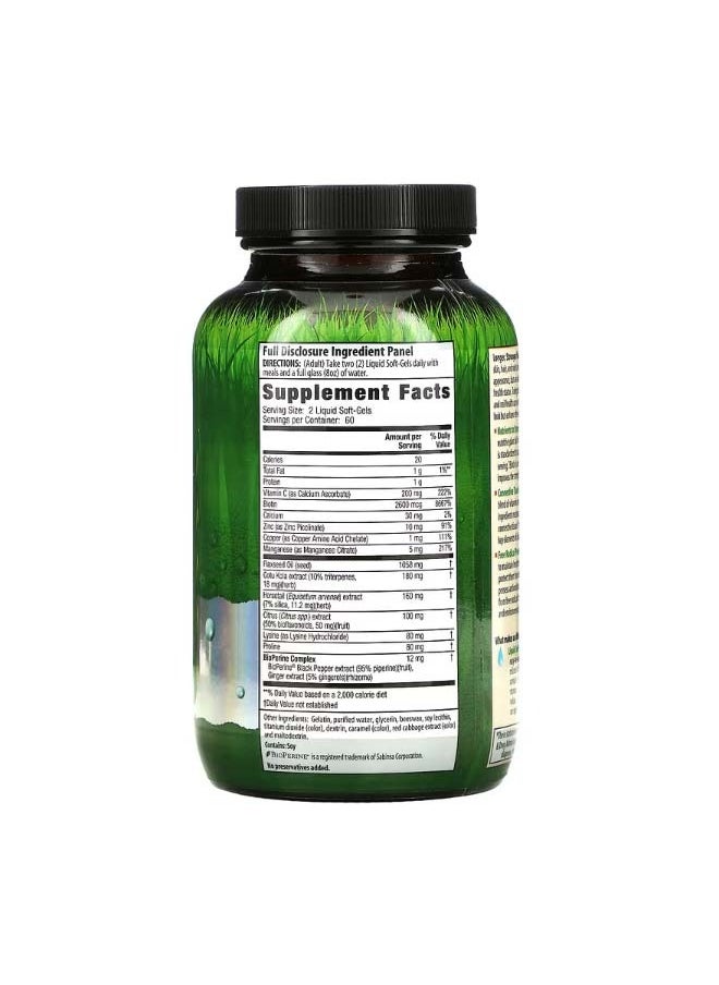 Longer Stronger Hair and Nails 120 Liquid SoftGels