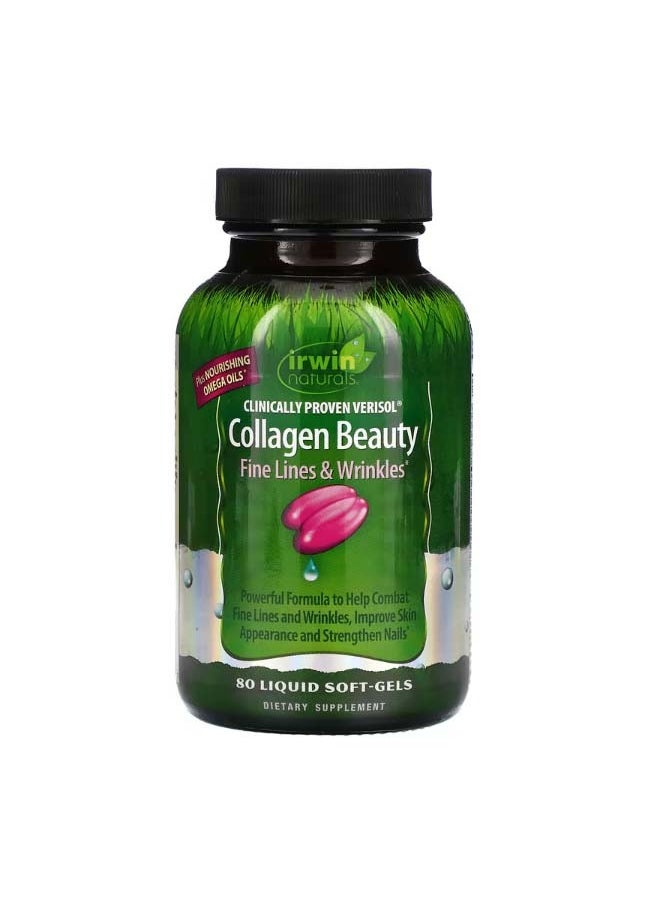 Clinically Proven Verisol Collagen Beauty 80 Liquid SoftGels