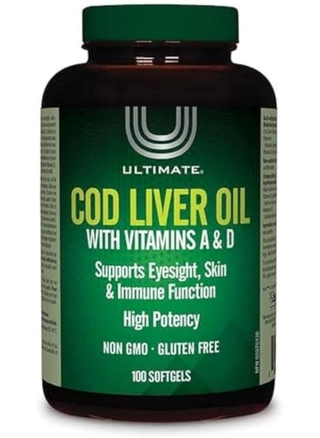 Cod Liver Oil With Vit. Aand D Supports Eye Sight Eye Sight Improvement Liver Oil