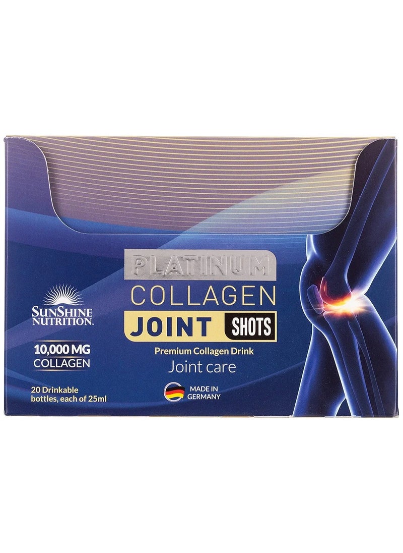 Platinum Collagen Joint Shots Cherry Flavor Joint Care 10000 Mg Collagen 20 Shots 500Ml