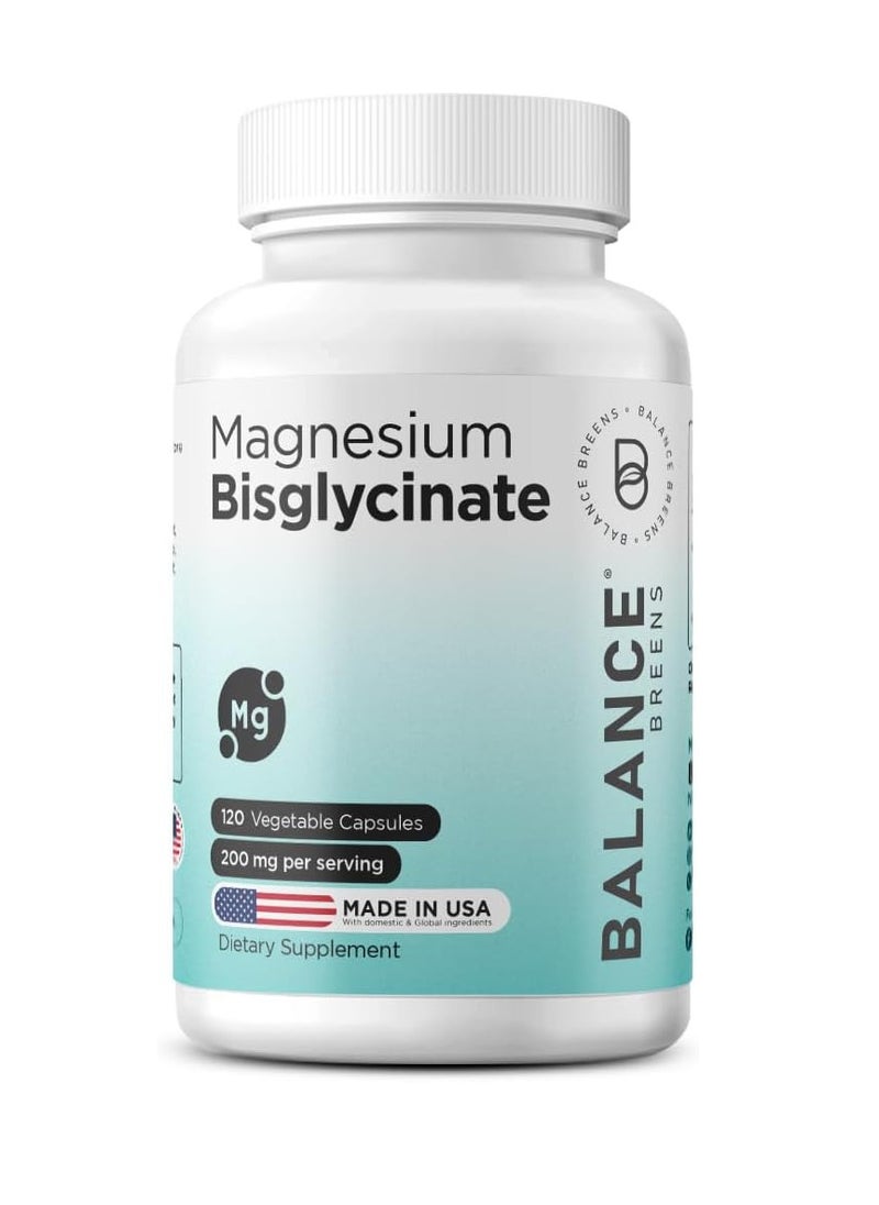 Magnesium Bisglycinate - 120 Vegetable Capsules