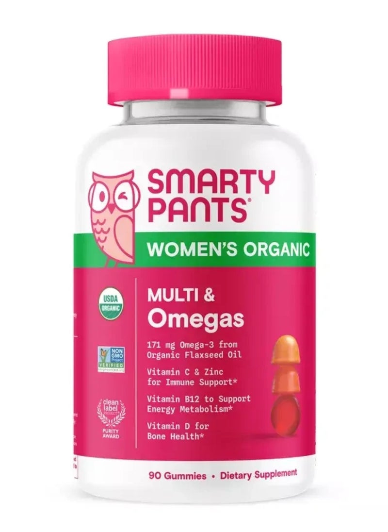 Organic Women's Multi & Omegas, 90 Gummies