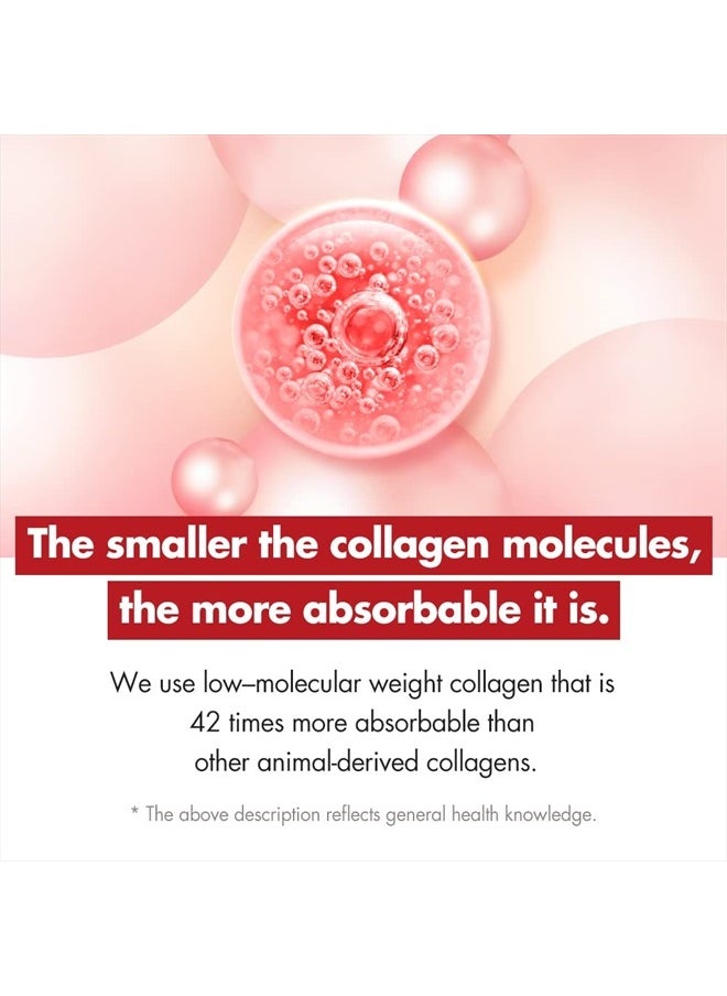 Pomegranate Collagen Jelly Stick (20g x 30 Sticks) Marine Collagen Peptide with 100% Real Spain Pomegranate - No Artificial Flavors - No Preservatives - No Added Sugar - Easy-to-Absorb