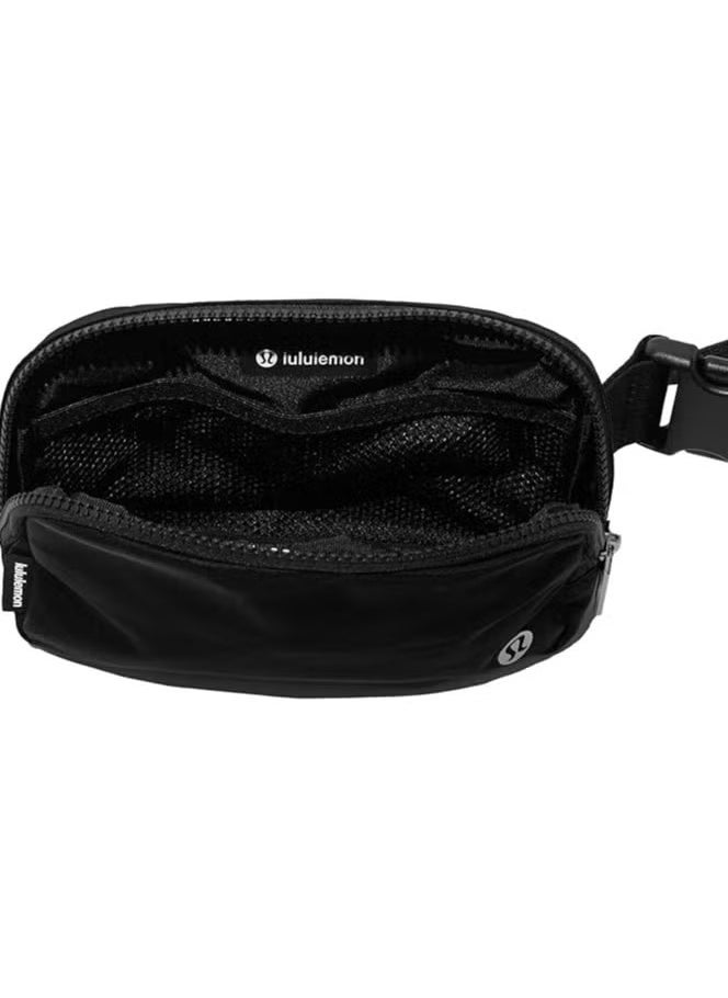 Everywhere Belt Bag, Compact, and Convenient Belly Bag with Zippered Pockets, Easy-Access Exterior Pocket, and Interior Essentials Pocket for On-the-Go Storage, Black