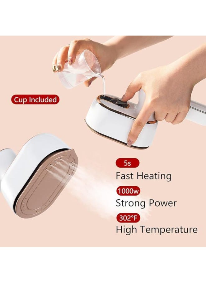 High-Power Mini Steam Iron - Portable Handheld Garment Steamer for Travel & Clothes