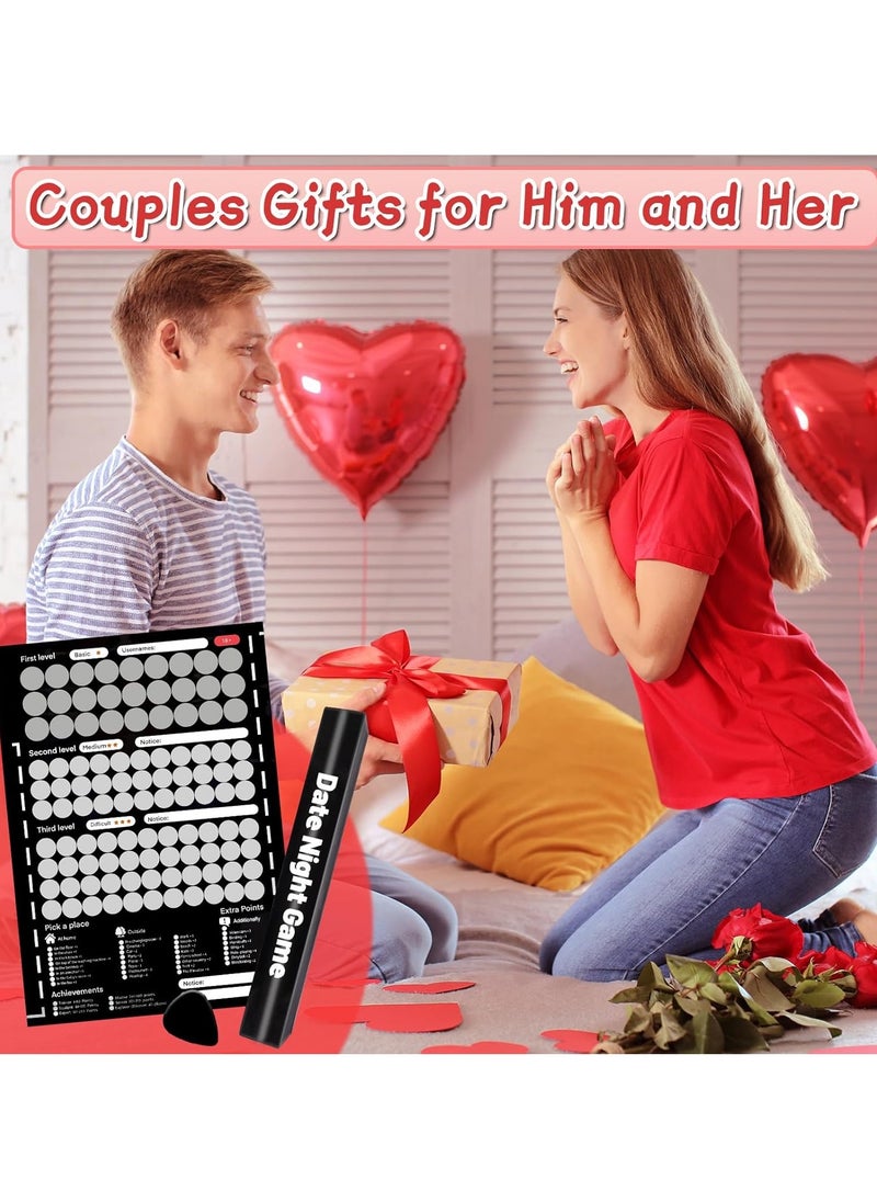 Scratch Off Poster with 104 Positions 20 Questions and 30 Hot Extra Tasks for Couples 169 Love Tasks Date Night Ideas Conversations