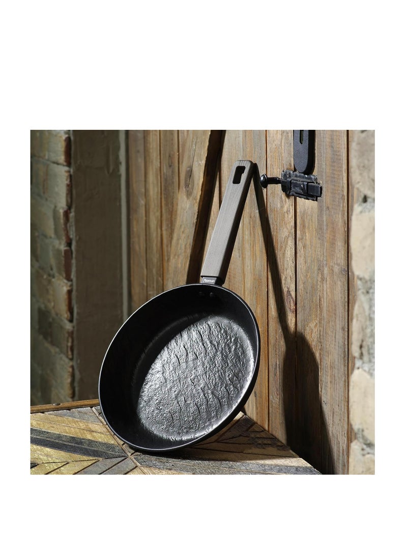 Frying Pan - 20cm, 24cm, 28cm - Aluminum Greblon C2 Coating Frypan Vela Rock Series, Induction Bottom Compatible for all Cooktops with Bakelite Handle