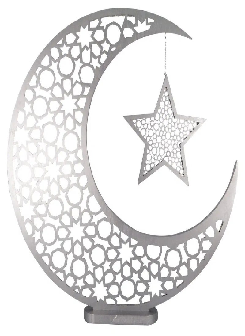 Large Geometric Moon & Star - 2ft, for Occassions like Ramadan
