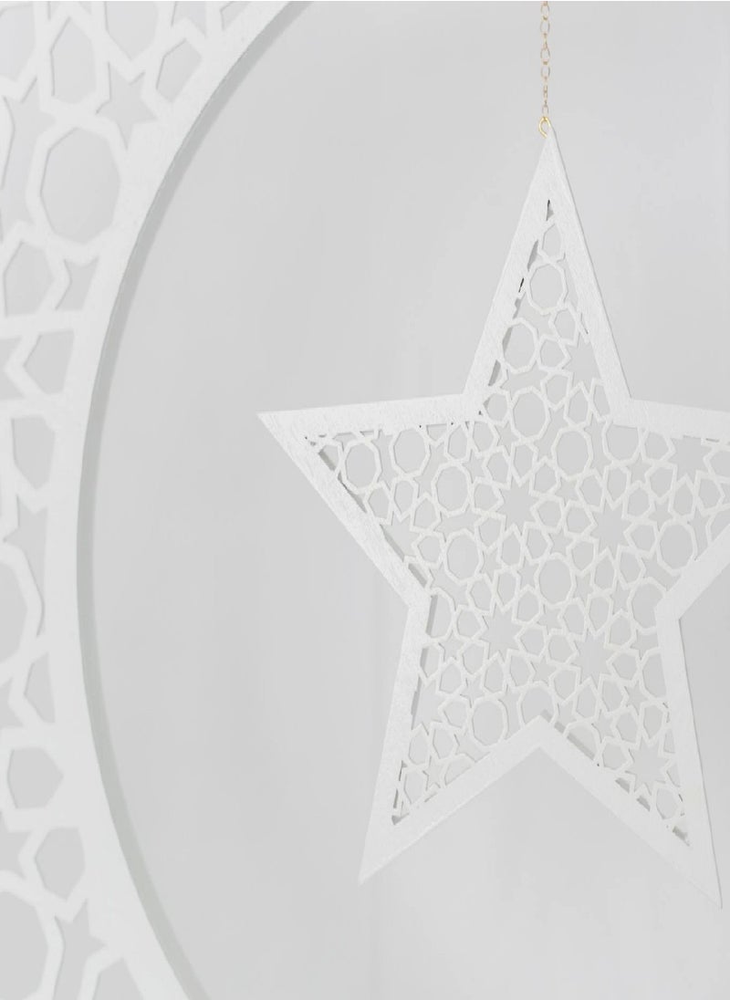 Large Geometric Moon & Star - 2ft, for Occassions like Ramadan