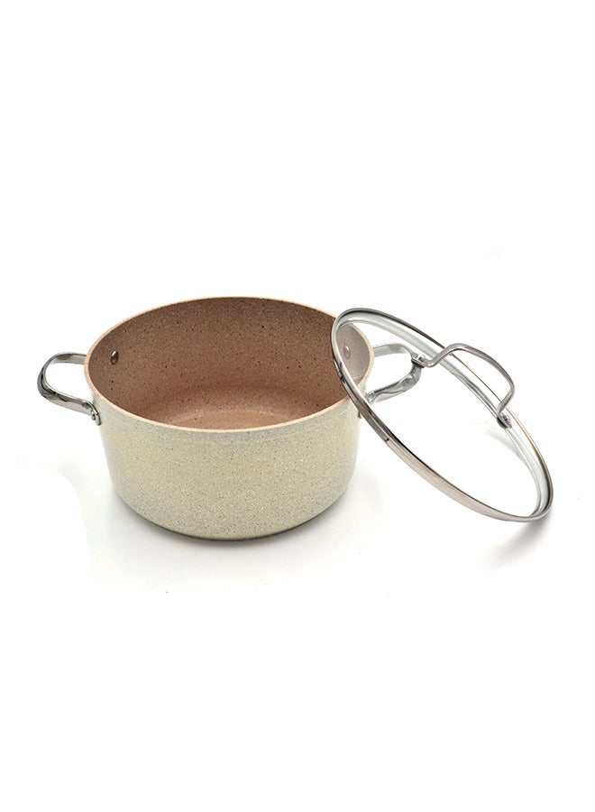 Granita Alu. Stainless Steel Casserole Pot 3L Volcanic 20x10.5 cmcm