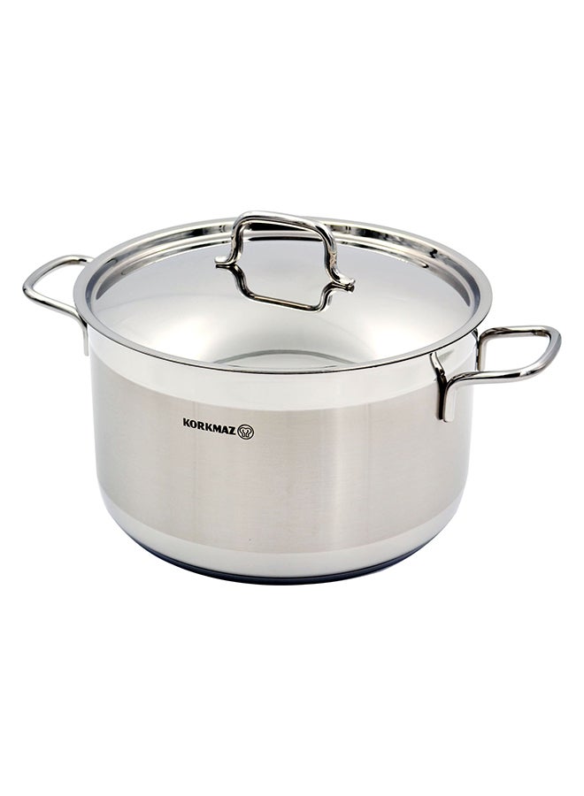 Alfa Stainless Steel Casserole Pot 5.5 l Silver