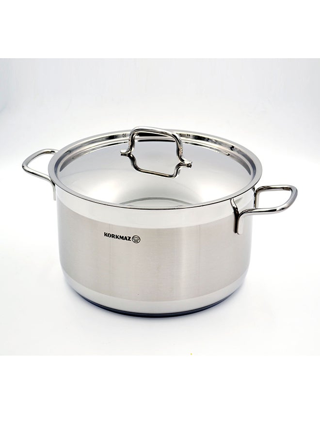 Alfa Stainless Steel Casserole Pot 5.5 l Silver