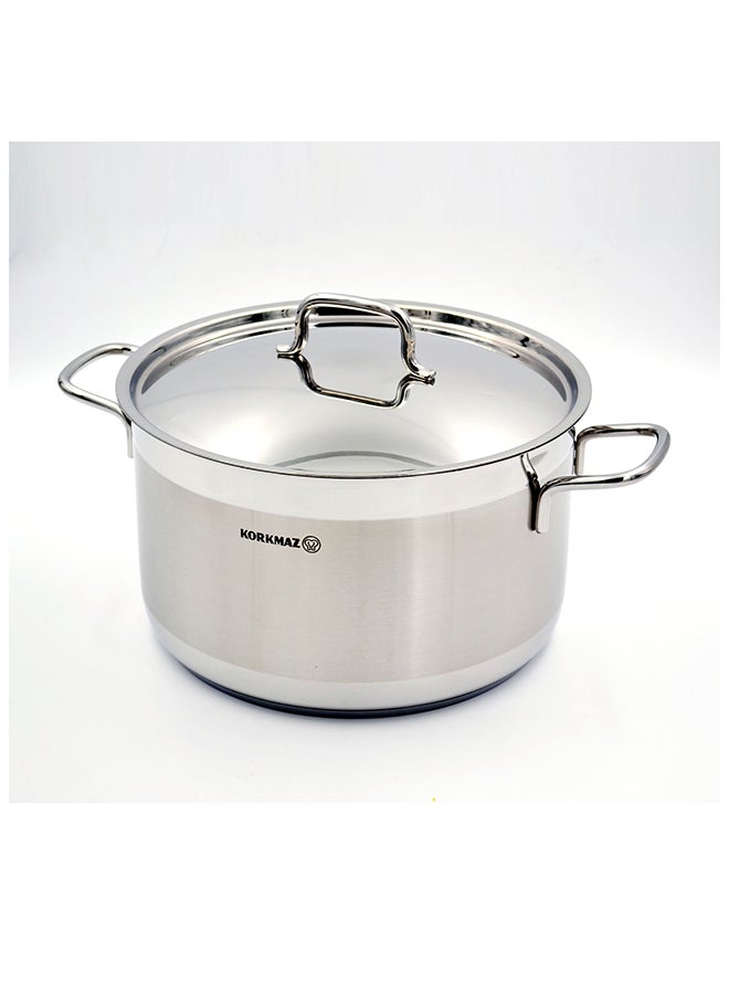 Alfa Stainless Steel Casserole Pot 6.8 l Silver