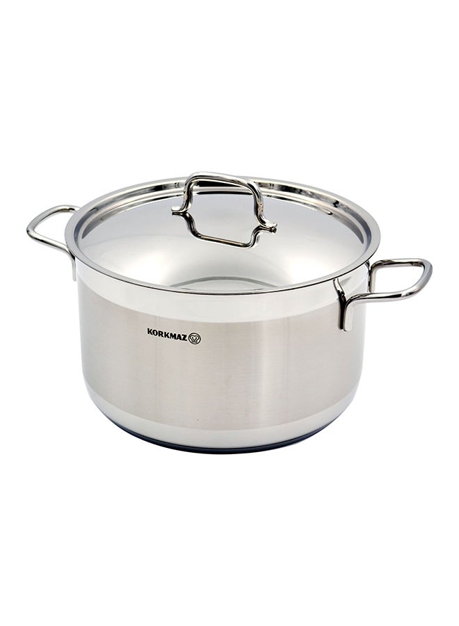 Alfa Stainless Steel Casserole Pot 6.8 l Silver