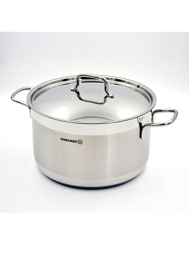 Alfa Stainless Steel Casserole Pot 2.5 l Silver