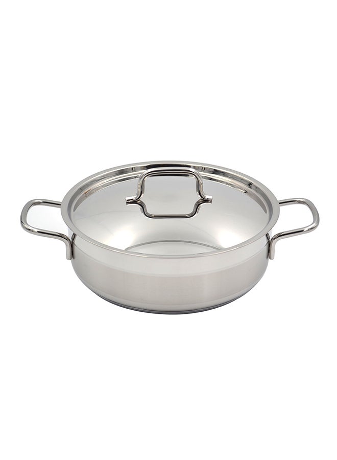 Alfa Low Stainless Steel Casserole Pot 5.5 l Silver