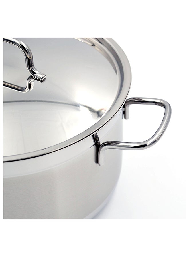 Alfa Stainless Steel Casserole Pot 3.5 l Silver