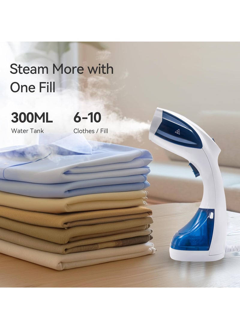 Clothes Steamer, 1100-Watt Steamer for Clothes, Fast Heat-Up Steam Iron with 200ML Large Water Tank, Lightweight Travel Steamer, Travel Iron for Fabrics & Clothes