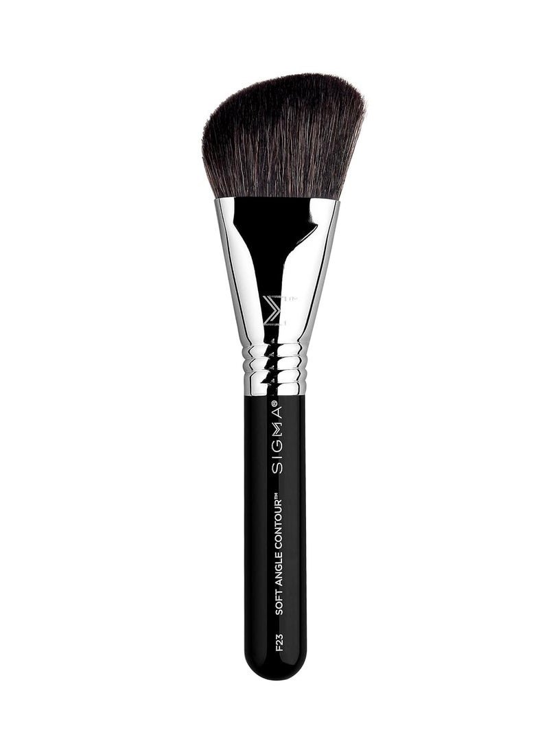 Sigma Beauty Professional F23 Soft Angled Contour™ synthetic Face Makeup Brush with SigmaTech® fibers for Contouring, Sculpting and Highlighting