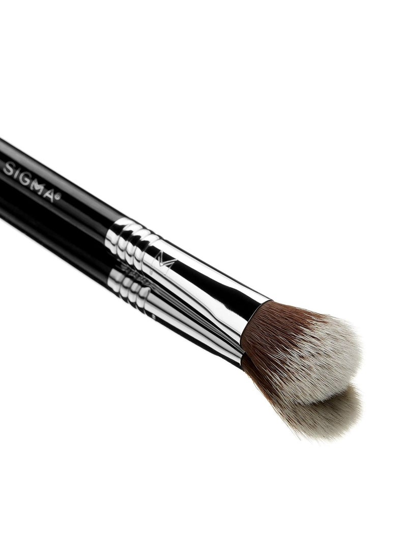 Sigma Beauty Professional F03 High Cheekbone Highlighter™ and Contouring Synthetic Face Makeup Brush with Sigmax® fibers for Buffing and Highlighting Nose, Chin and Cheekbones