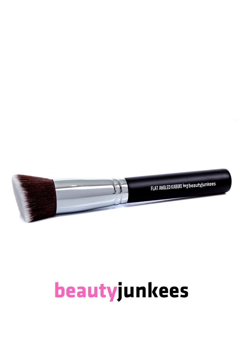 Contour Brush Bronzer Brush Blush Brush - Flat Angled Kabuki Brush for Face, Foundation Brush, Dense Synthetic Bristles for Blending, Buffing, Stippling, Setting with Powder Cream Liquid Makeup