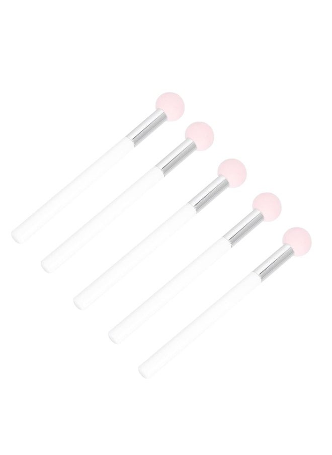 5Pcs Sponge Eyeshadow Brushes, Professional Eye Makeup Applicators, Mushroom Head Sponge Stick Smudge Cosmetic Tool for Lip Eye Nose Face