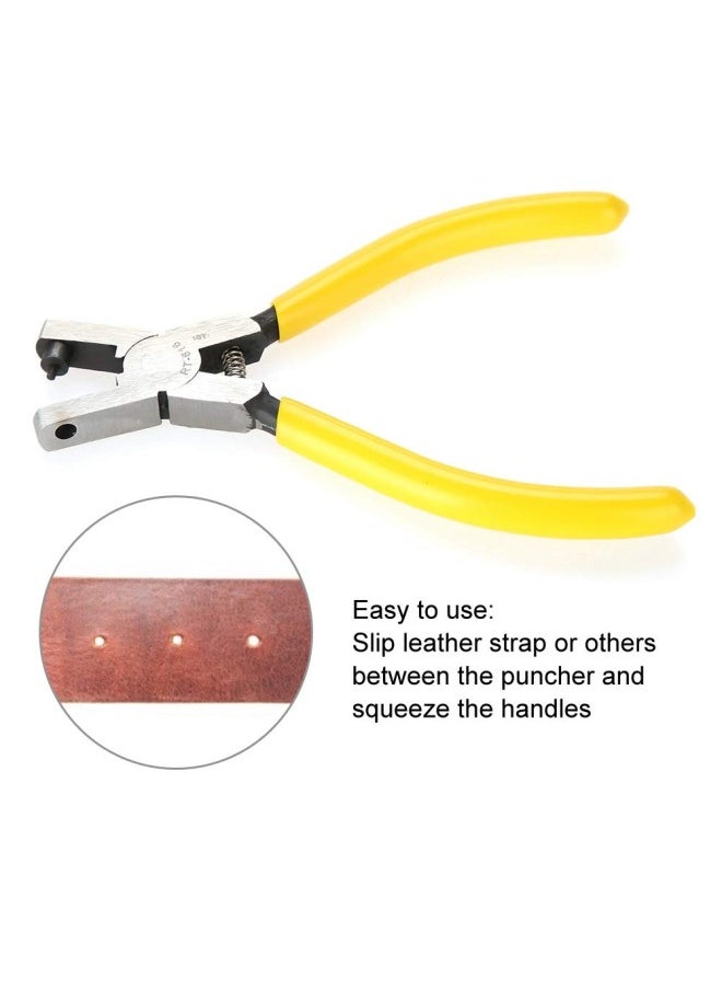 Universal Hole Punch, Stainless Steel Hand Punch Plier Tool for PU Leather Strap Watch Band Belt Paper Tool