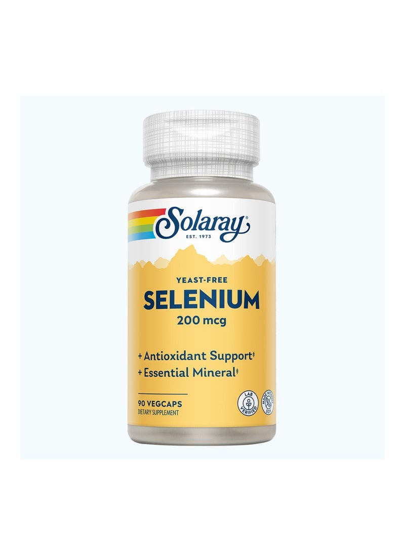 Selenium 200 Mcg Vegcapsules For Immune Support & Thyroid Function 90’S