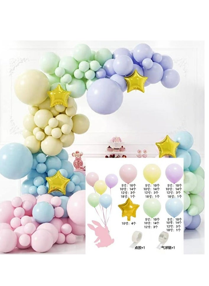 145PCS Party Balloons Macaron Set 01