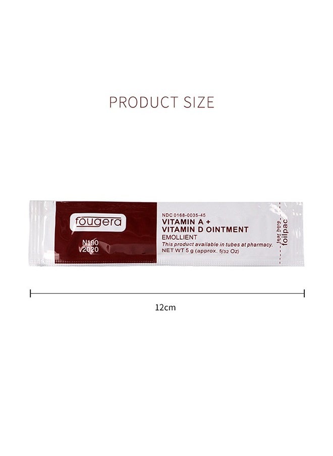 Vitamin A And Vitamin D Ointment Emollient ,Tattoo Scar Repair Gel, Microblading Aftercare Ointment Anti-Inflammatory Anti Scar Tattoo Aftercare Cream for Makeup Microblading and Tattoo Healing 50Pcs